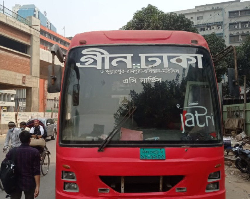 Green Dhaka Bus Branding